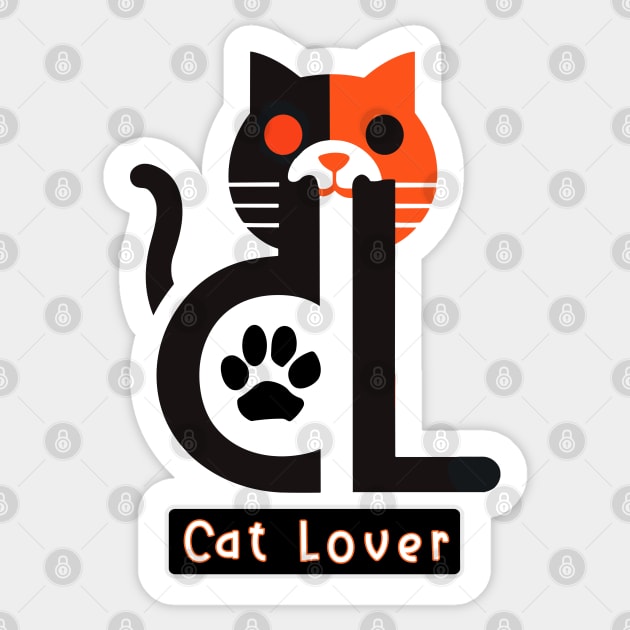 Cat Lover Sticker by Fashioned by You, Created by Me A.zed